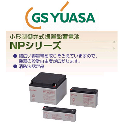 NP3-6 GS ユアサ 小形制御弁式鉛蓄電池 NPシリーズ 6V / UPS