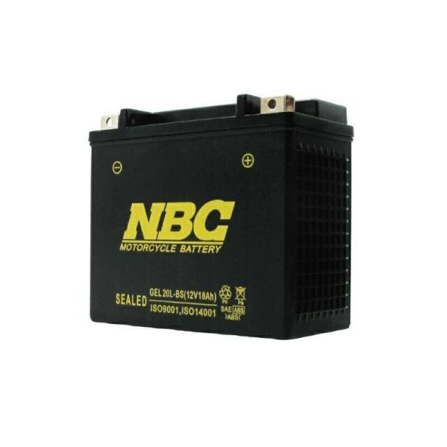 GEL20L-BS NBC バイク バッテリー オートバイ YTX20L-BS 互換 単車