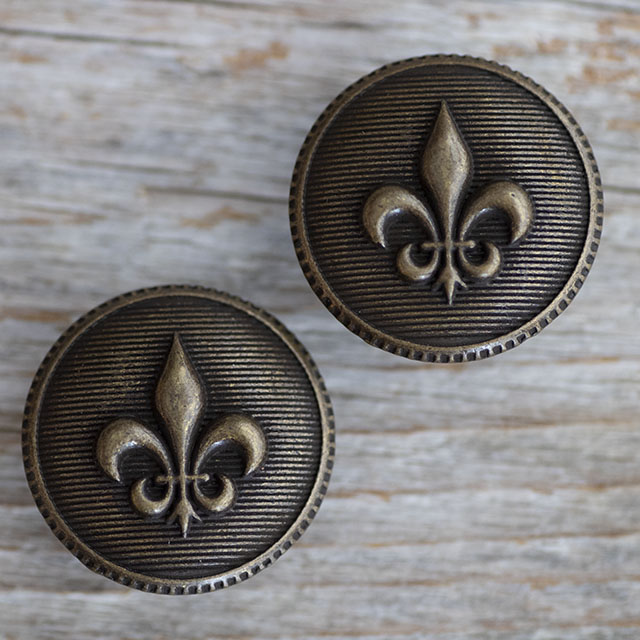 ユリの紋章ボタン