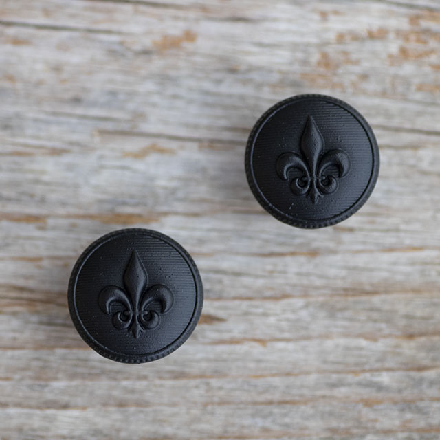 ユリの紋章ボタン