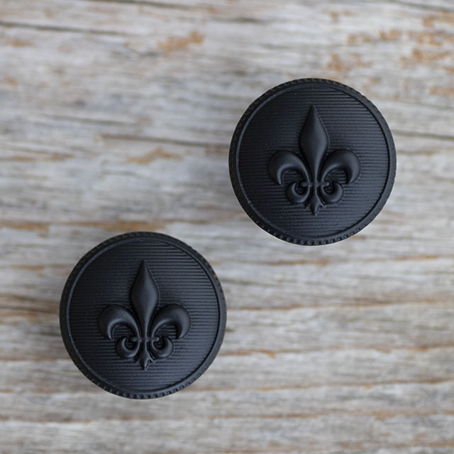 ユリの紋章ボタン