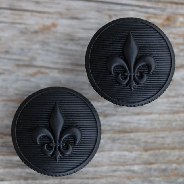 ユリの紋章ボタン