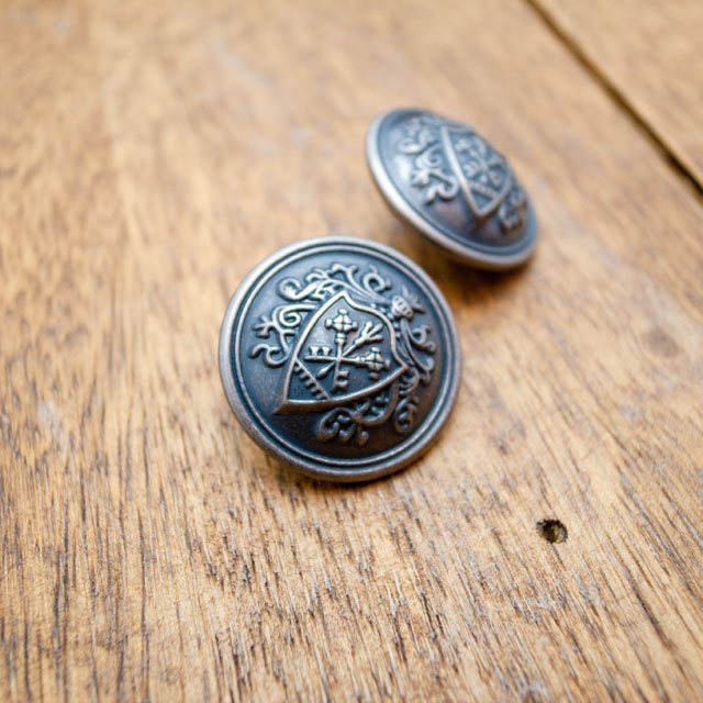 【丸型(エンブレムボタン)】真鍮ボタン#DM108 1穴２３mm　C/#ASM