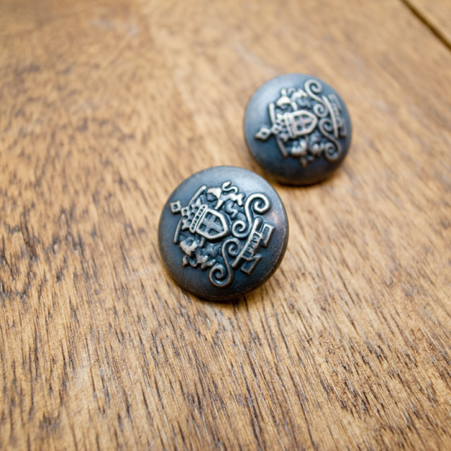 【丸型(エンブレムボタン)】真鍮ボタン#M950 1穴21mm　C/#SO