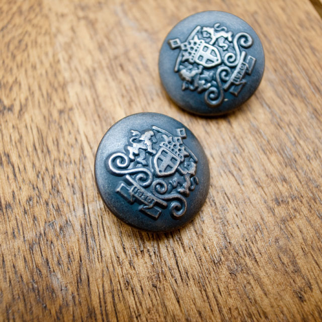 【丸型(エンブレムボタン)】真鍮ボタン#M９５０ 1穴23mm　C/#SO