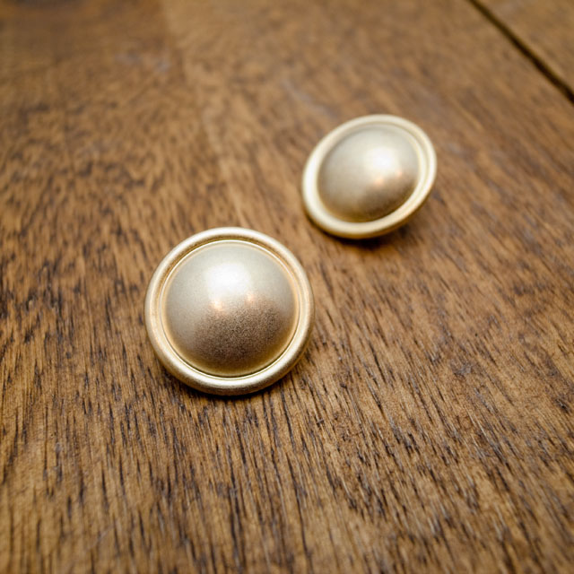 【丸型(シンプル足付きボタン)】真鍮ボタン#Ｍ９７０ 1穴20mm　C/#FG