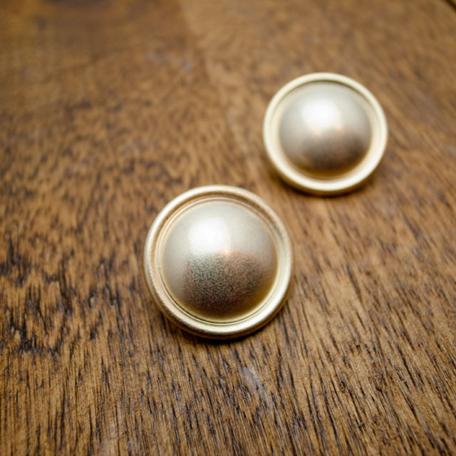 【丸型(シンプル足付きボタン)】真鍮ボタン#Ｍ９７０ 1穴23mm　C/#FG