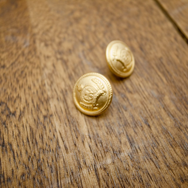 【丸型(エンブレムボタン)】真鍮ボタン#ＭＮ１９ 1穴15mm　C/#G