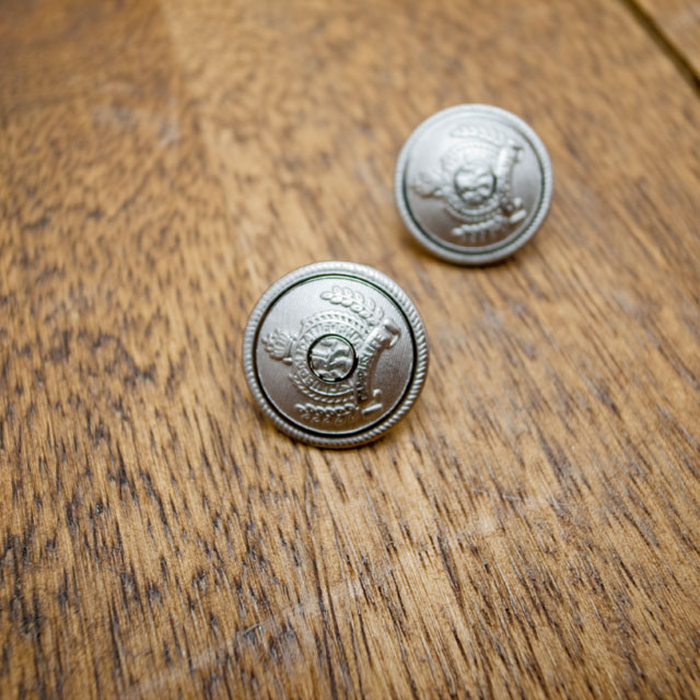 【丸型(エンブレムボタン)】真鍮ボタン#MN19 1穴18mm　C/#S