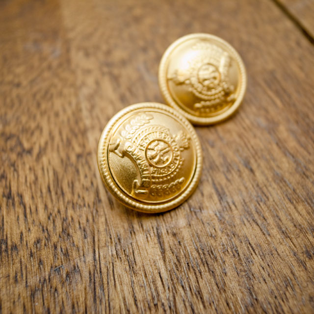 【丸型(エンブレムボタン)】真鍮ボタン#ＭＮ１９ 1穴20mm　C/#G