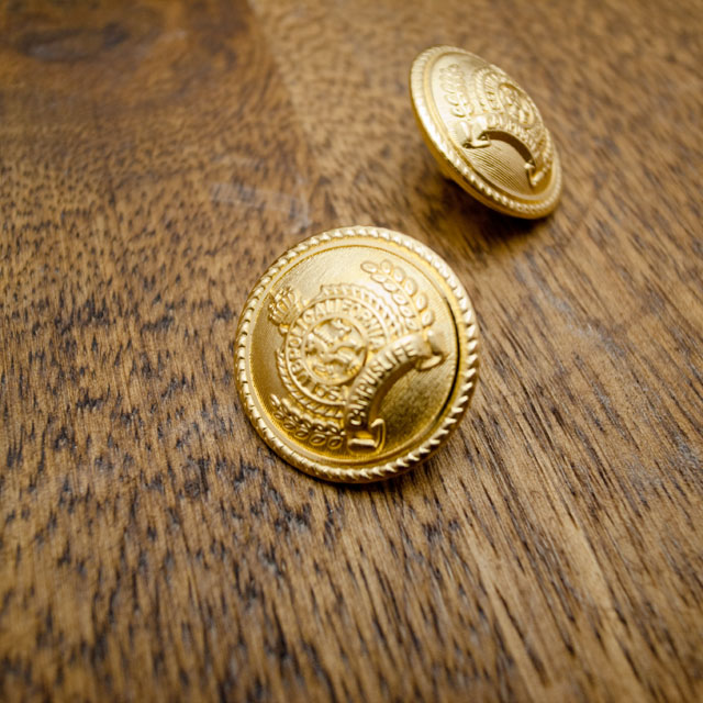 【丸型(エンブレムボタン)】真鍮ボタン#ＭＮ１９ 1穴23mm　C/#G