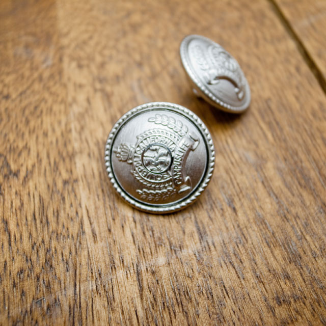 【丸型(エンブレムボタン)】真鍮ボタン#MN19 1穴23mm　C/#S