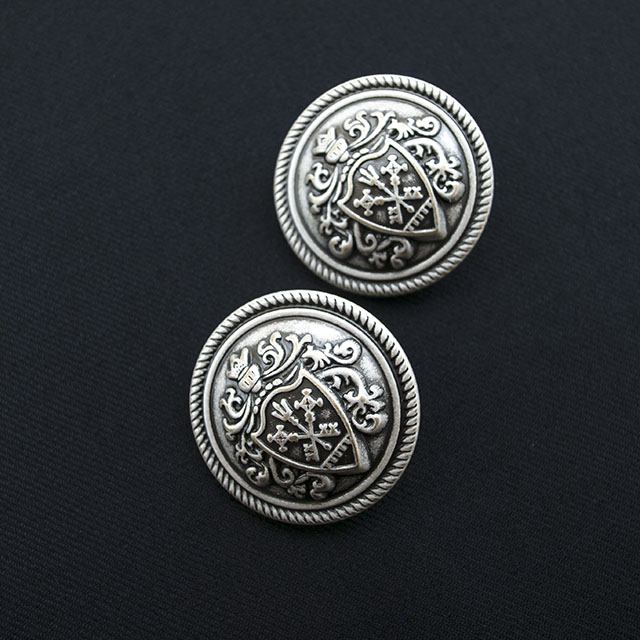 メタルエンブレムボタン