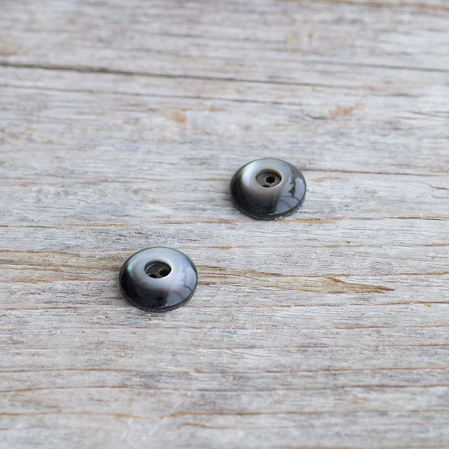 【ドーナツボタン】黒蝶貝 貝ボタン#bt120 2穴10mm