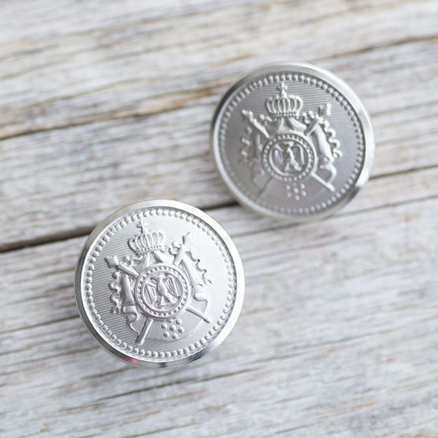 メタルエンブレムボタン