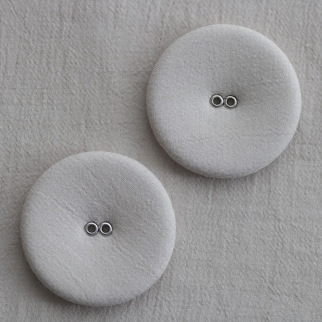 リネンくるみボタン