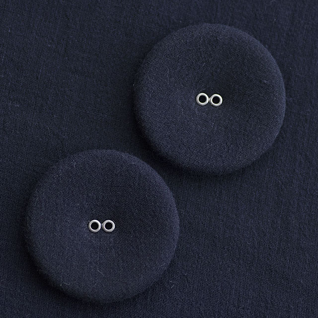 リネンくるみボタン