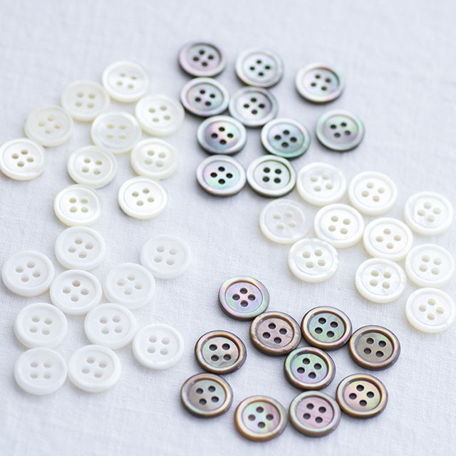【貝ボタン定番セット】#00017 13mm 各10個 *初めての方にもおすすめセット