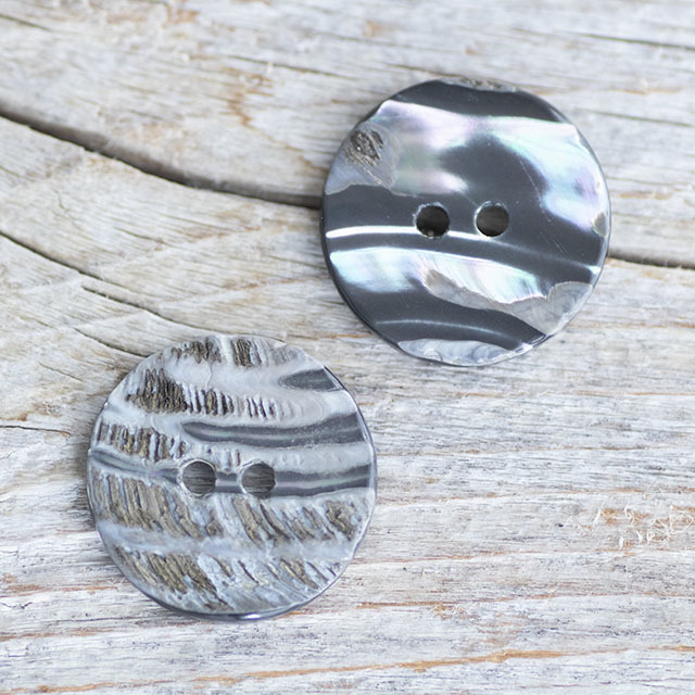 アワビ貝スモーク加工ボタン