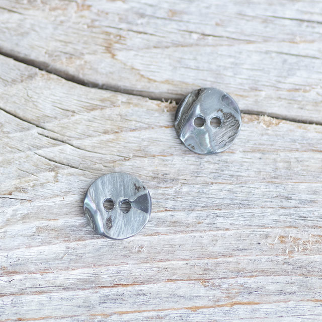 アワビ貝スモーク加工ボタン