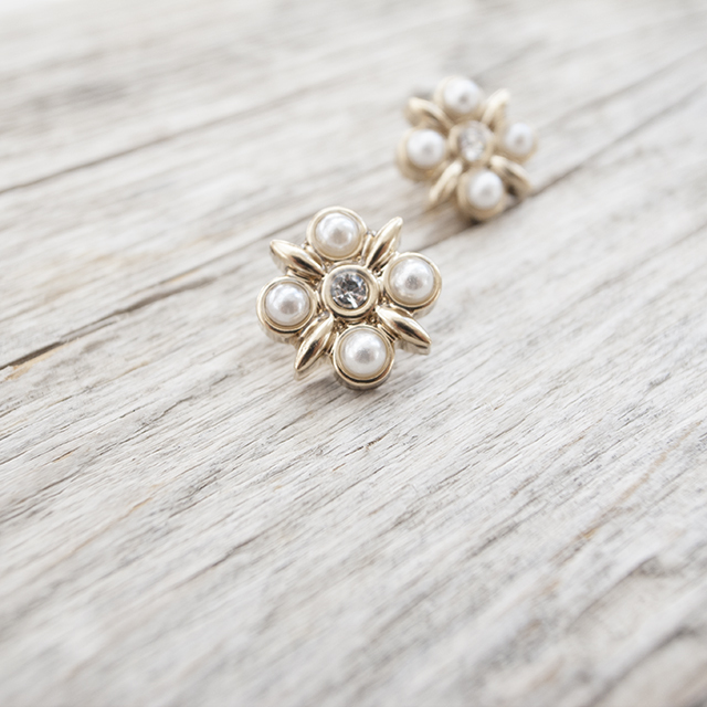 スワロフスキービジューボタン