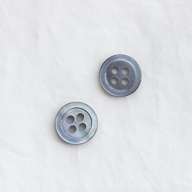 シャツ用ボタンセット 黒蝶貝染色 9mm＆11.5mm | 貝ボタン□タカシマ□ 