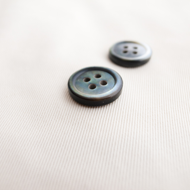 ジャケット用ボタン 黒蝶貝15mm&20mm | 貝ボタン□タカシマ□