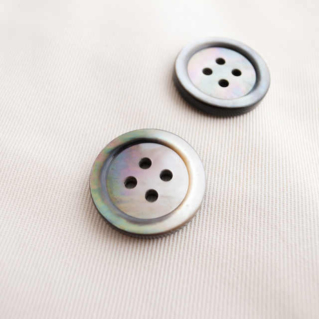 ジャケット用ボタン 黒蝶貝20mm | 貝ボタン□タカシマ□