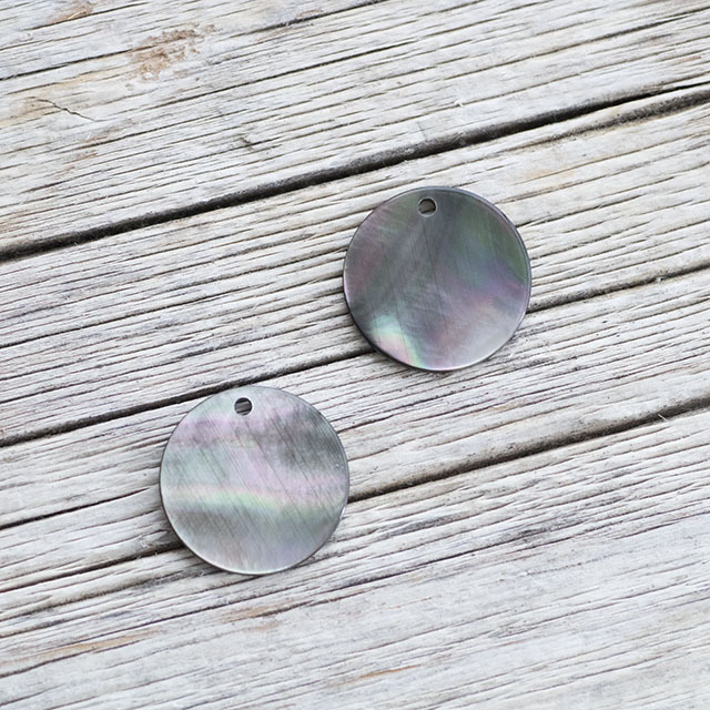 トップホール 黒蝶貝15mm 貝ボタン タカシマ トップホール 黒蝶貝15mm 貝ボタン タカシマ