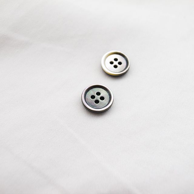 シャツ用ボタン(厚みのあるボタン) 黒蝶貝9mm&10mmセット | 貝ボタン