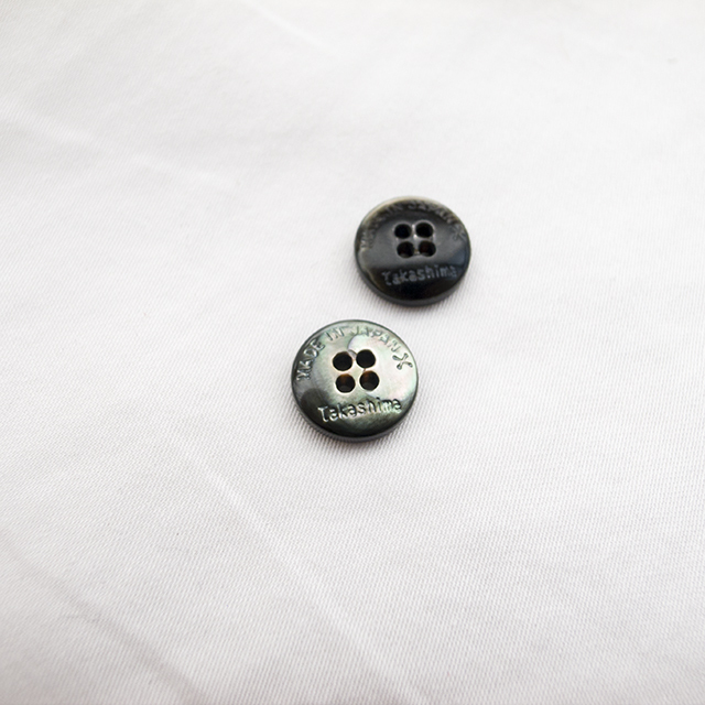 ボタン シャツ用ボタン(厚みのあるボタン) 黒蝶貝11.5mm | 貝ボタン□タカシマ□