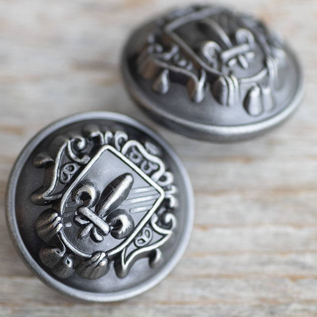 百合の紋章ボタン