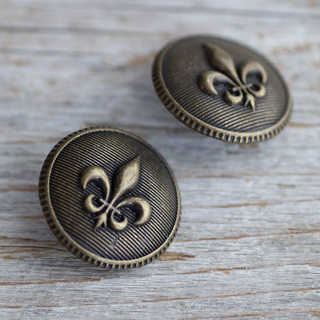 ユリの紋章ボタン