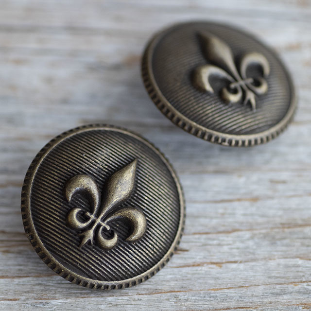 ユリの紋章ボタン