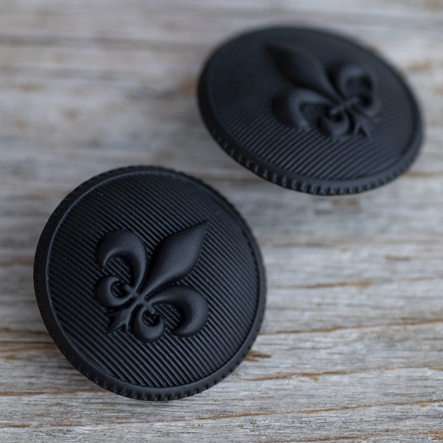 ユリの紋章ボタン