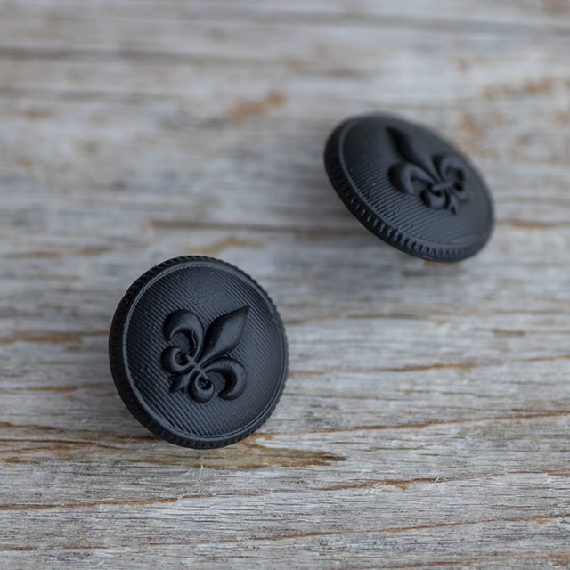 ユリの紋章ボタン