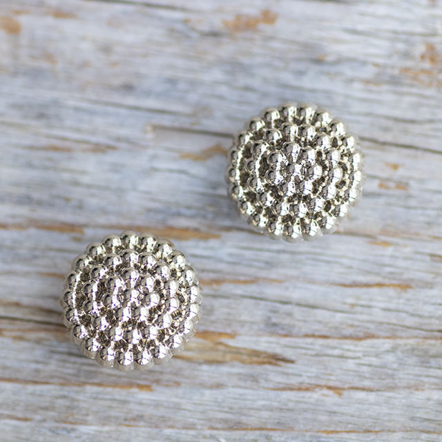 アクセサリーパーツメタルボタン 15mm |メタルボタンの卸通販