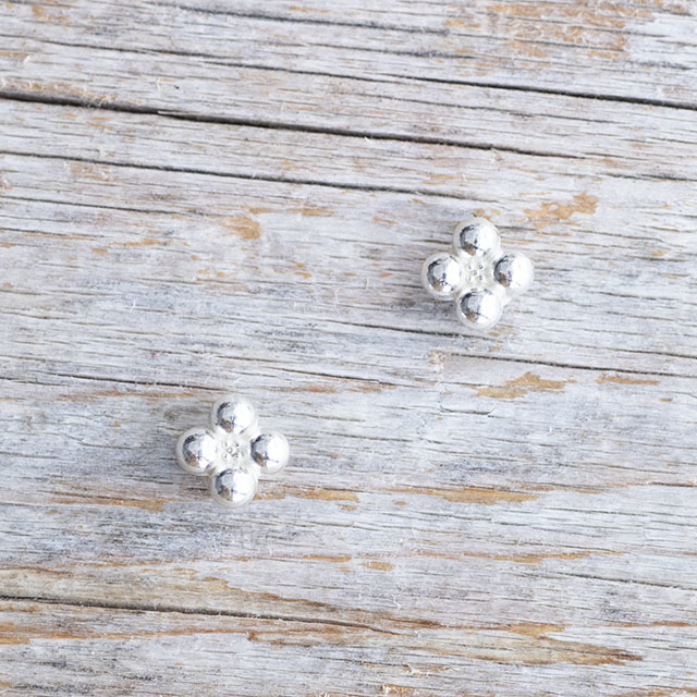 花の形状の金属製ボタン お花のメタルボタン 8mm |メタルボタンの卸通販 《タカシマ》