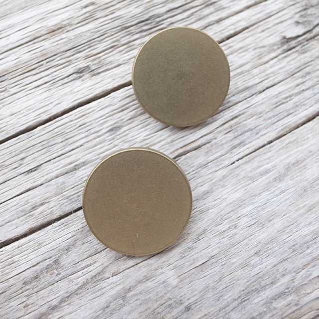 フラットメタルボタン 23mm <メタルボタン卸通販 タカシマ＞