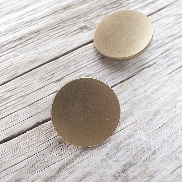 フラットメタルボタン 25mm <メタルボタン卸通販 タカシマ＞ 
