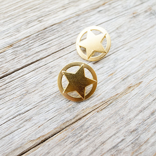 星ボタン 星コンチョボタン 18mm |メタルボタンの卸通販