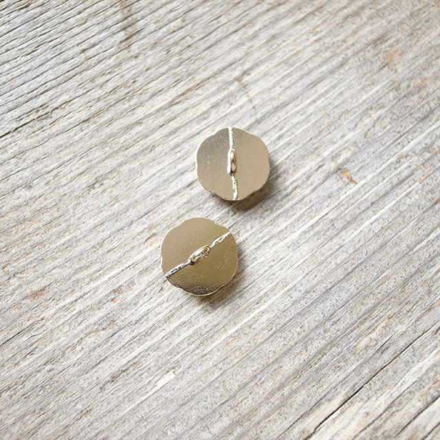 お花　メタルボタン