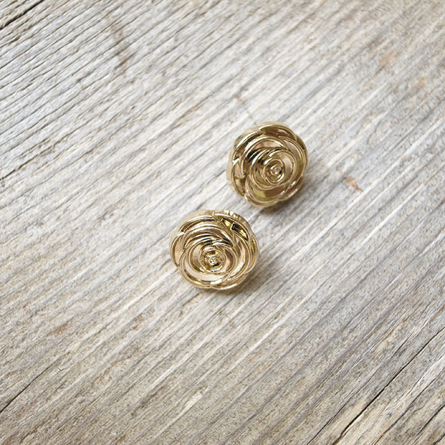 メタルボタン（バラの形のボタン） 15mm |装飾ボタンの卸通販 《タカシマ》