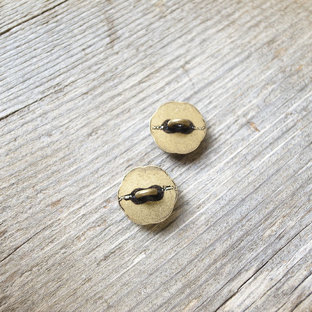 お花　メタルボタン