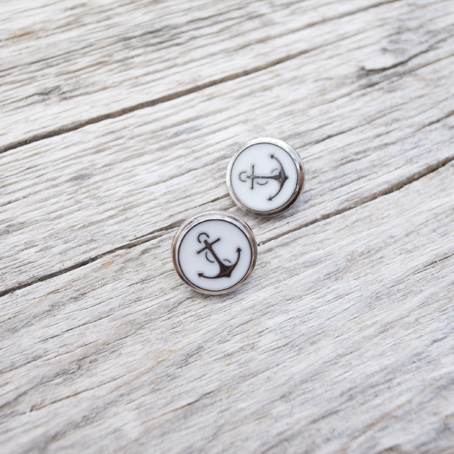 アルベロベロ　中綿ダッフルコート　刺繍　メタルボタン　ビーズボタン マリンデザインのメタルボタン 11.5mm <メタルボタン卸通販