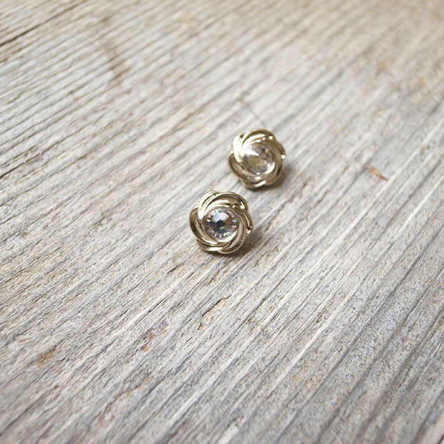 メタルビジューボタン