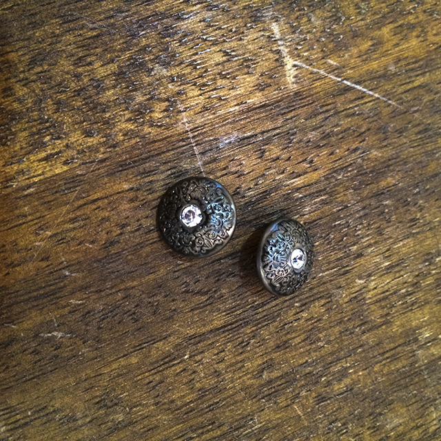 真鍮×クリスタルラインストーン 13mm | 《ボタン専門店タカシマ
