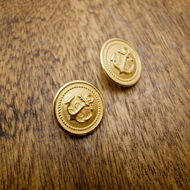 マリン（イカリ）ボタン 13mm | 《ボタン専門店タカシマ》 貝ボタン