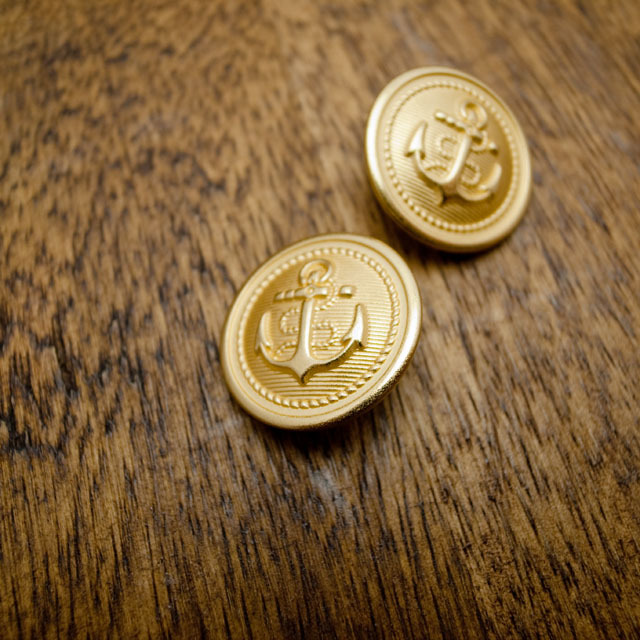 メタル(真鍮)ボタン 25mm | 《ボタン専門店タカシマ》 貝ボタン