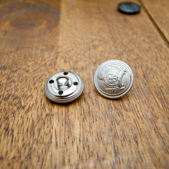 【丸型(エンブレムボタン)】真鍮ボタン#MN19 1穴18mm　C/#S